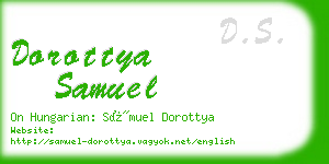dorottya samuel business card